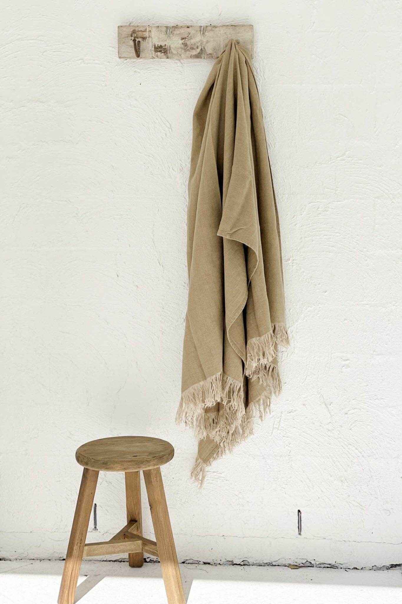 Indian Carved 2 Hook Panel