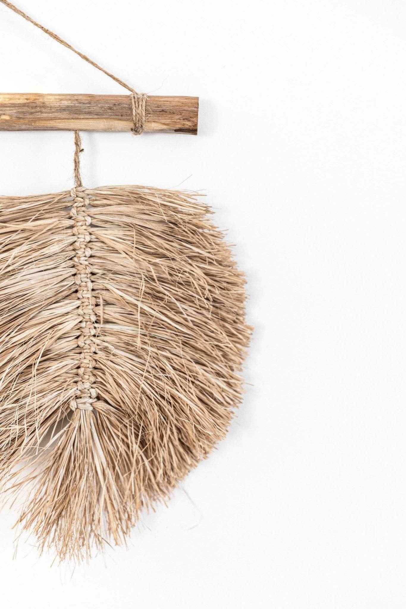 Laos Raffia Leaf Hanging