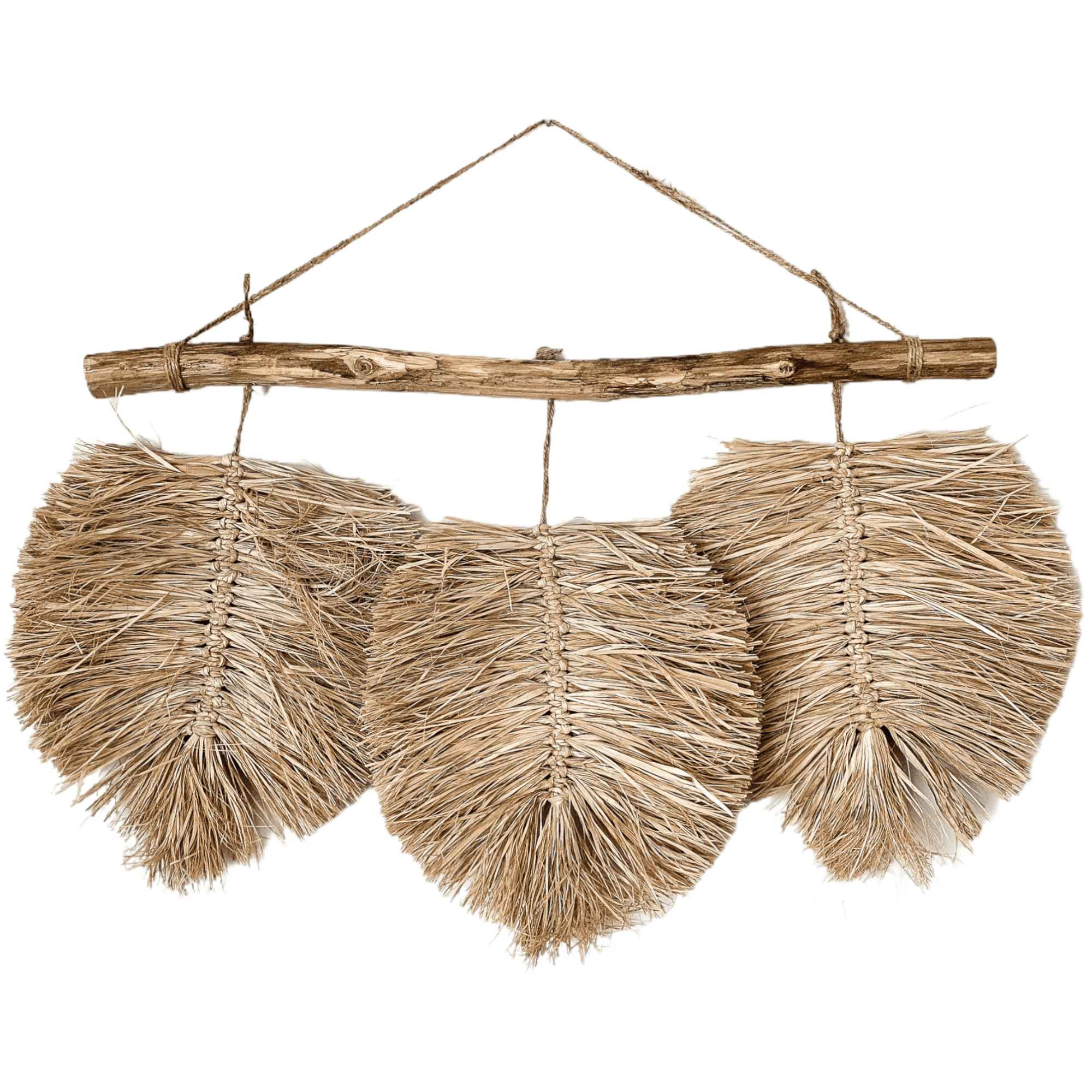 Laos Raffia Leaf Hanging