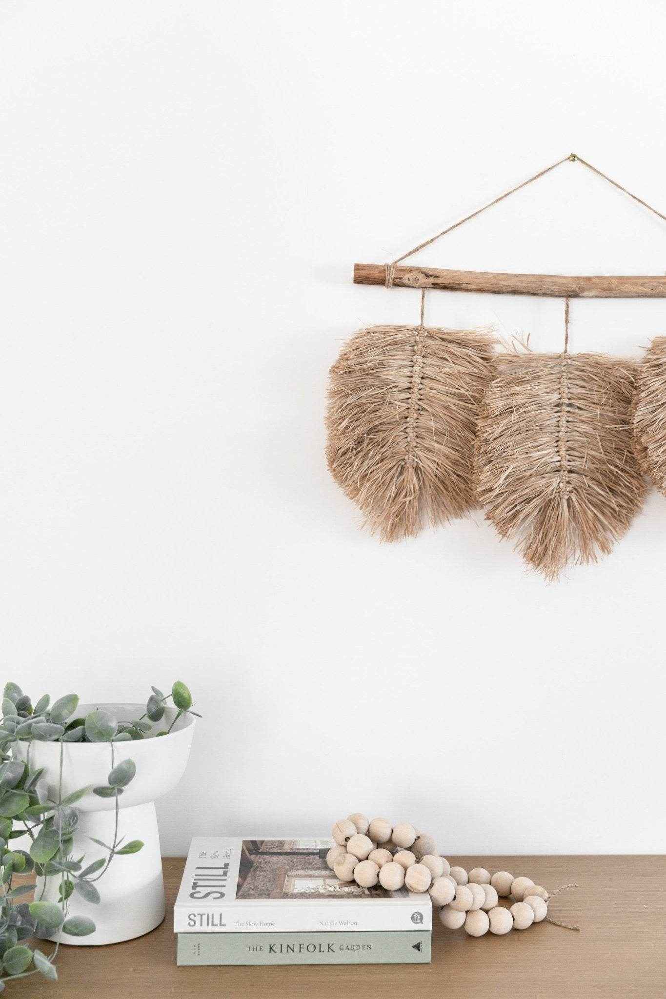 Laos Raffia Leaf Hanging