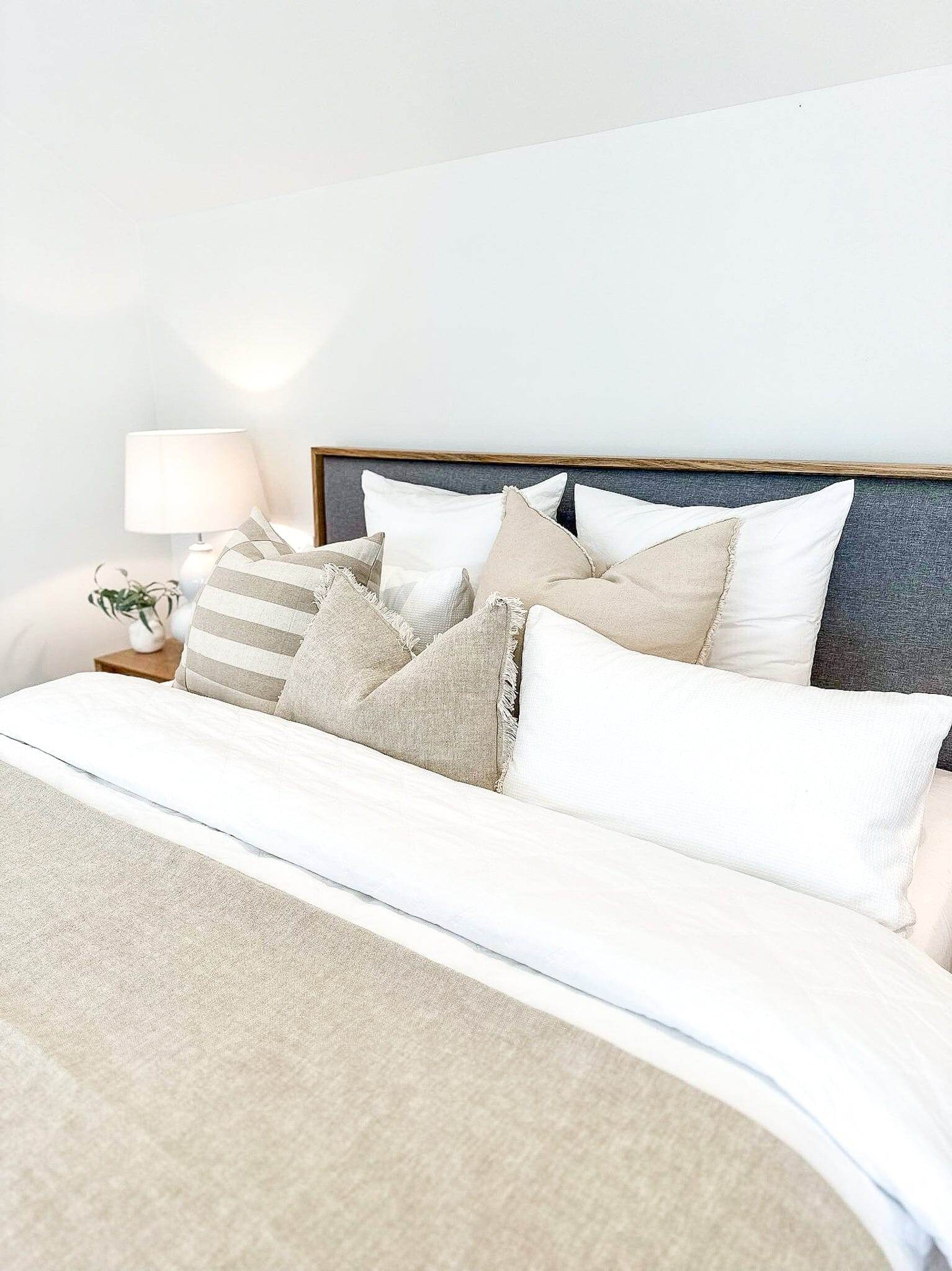 Riva Linen Cushion - Oatmeal/Natural - Wander & Wild Home