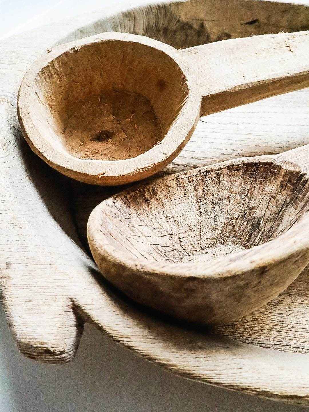 Vintage Indian Teak Spoon