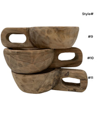 Indian Wooden Handled Display Dish -Round