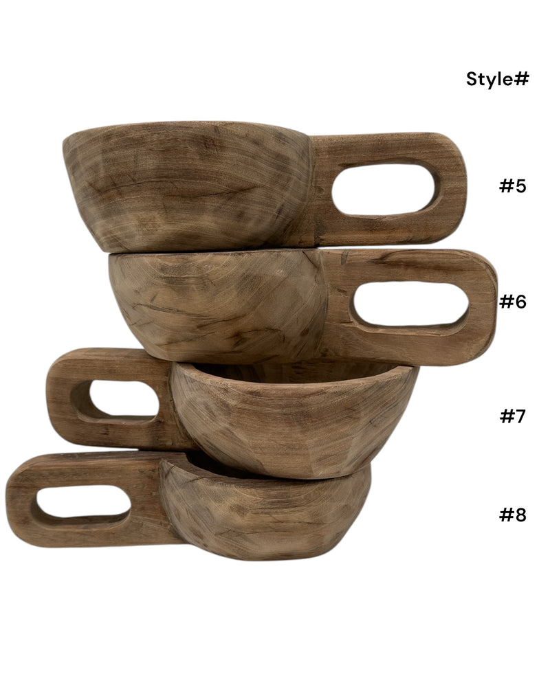 Indian Wooden Handled Display Dish -Round
