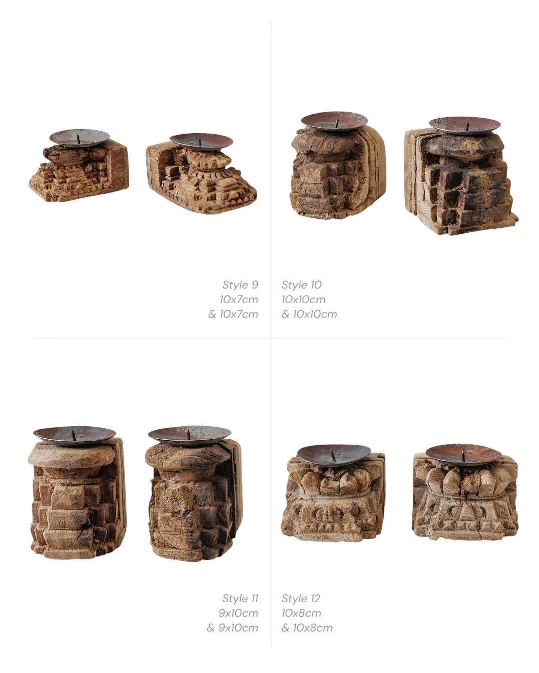 Vintage Indian Candle Seeders | Set of 2