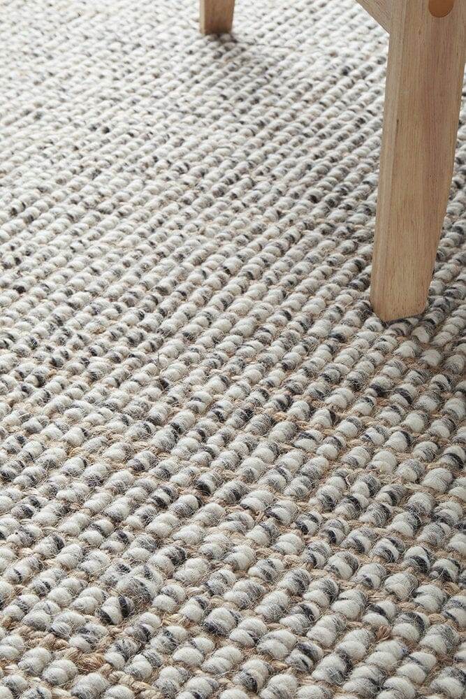Arabella Jute & Wool Rug | Grey - Wander & Wild Home