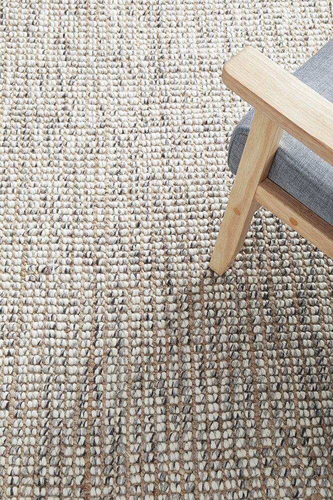 Arabella Jute & Wool Rug | Grey - Wander & Wild Home