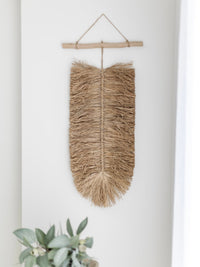 Arla | Raffia Leaf Wall Hanging - Wander & Wild Home