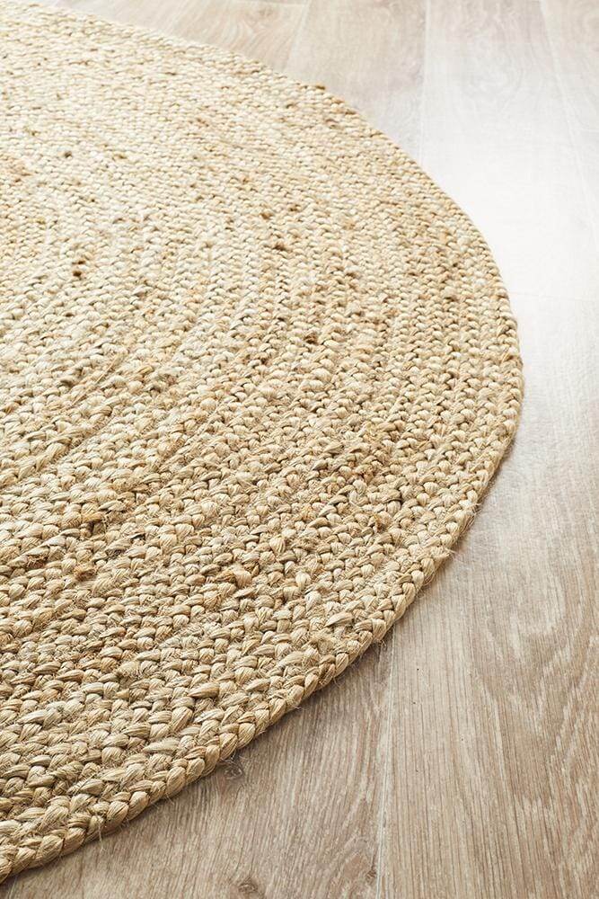 Atrium Polo Jute Rug | Round/Natural - Wander & Wild Home
