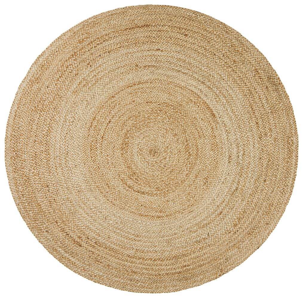 Atrium Polo Jute Rug | Round/Natural - Wander & Wild Home