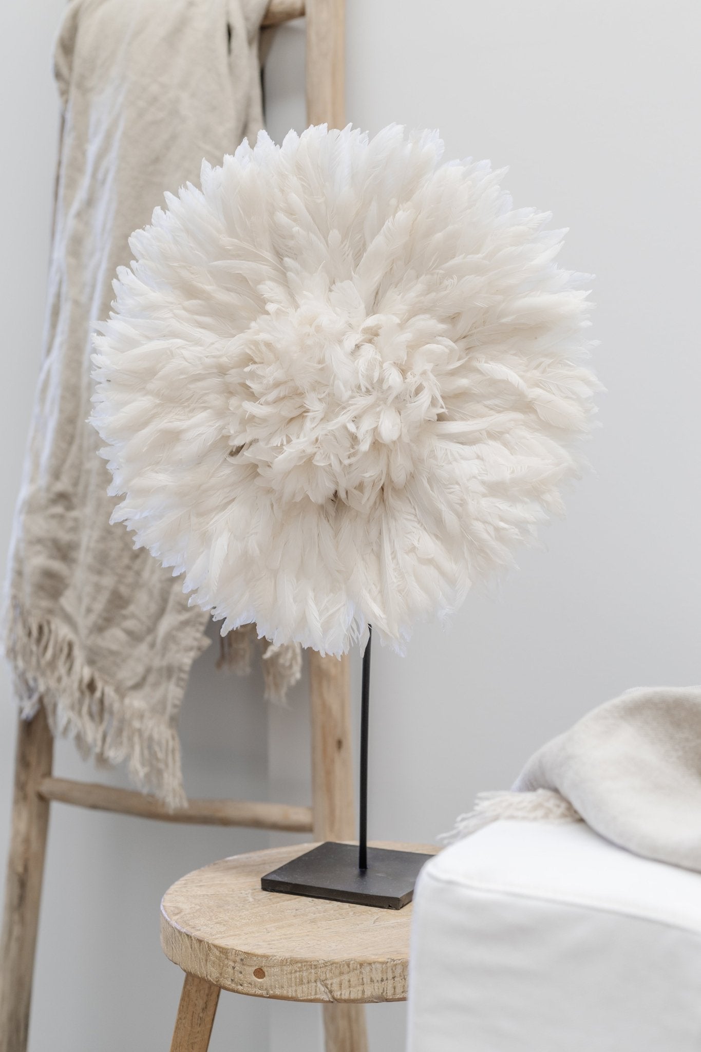 Bamileke Feather Juju & Stand - Wander & Wild Home