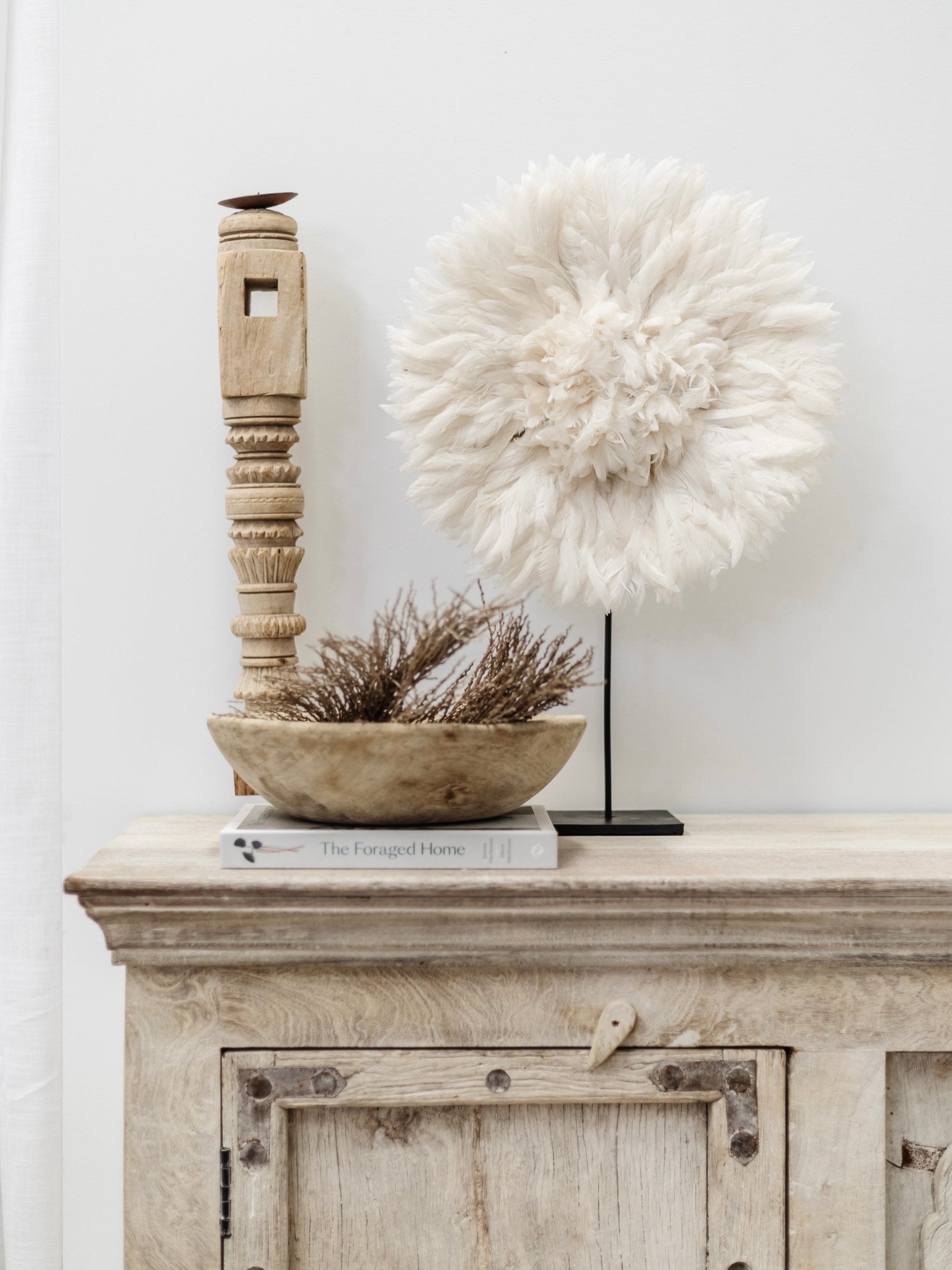 Bamileke Feather Juju & Stand - Wander & Wild Home