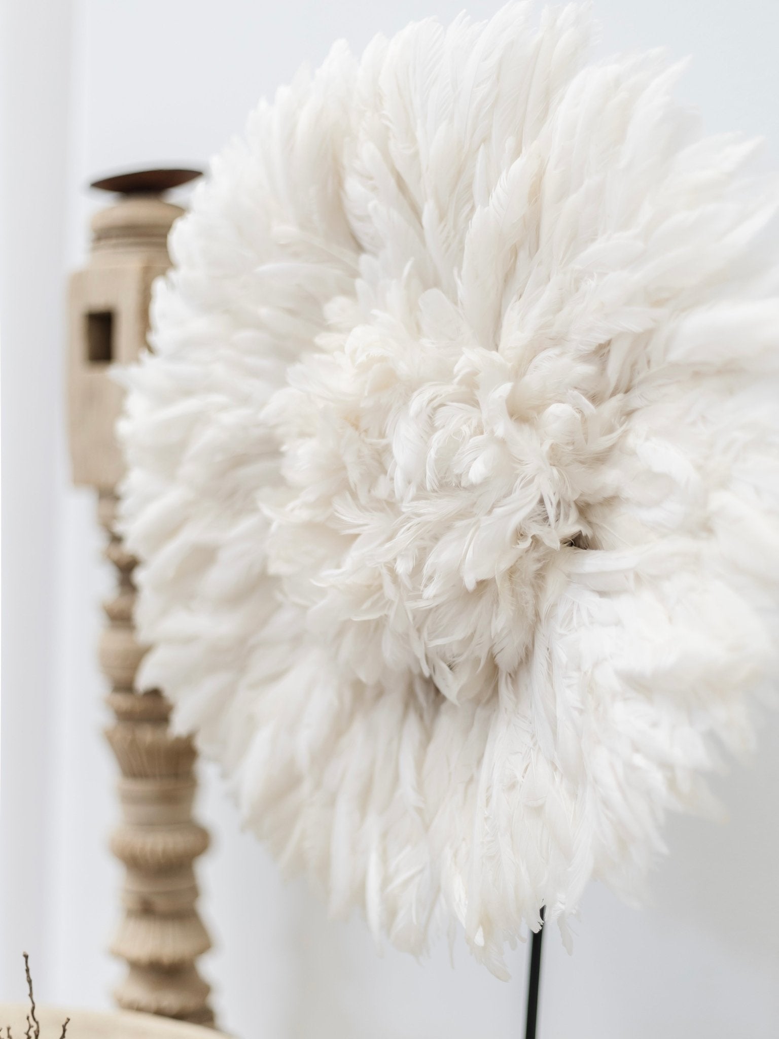 Bamileke Feather Juju & Stand - Wander & Wild Home
