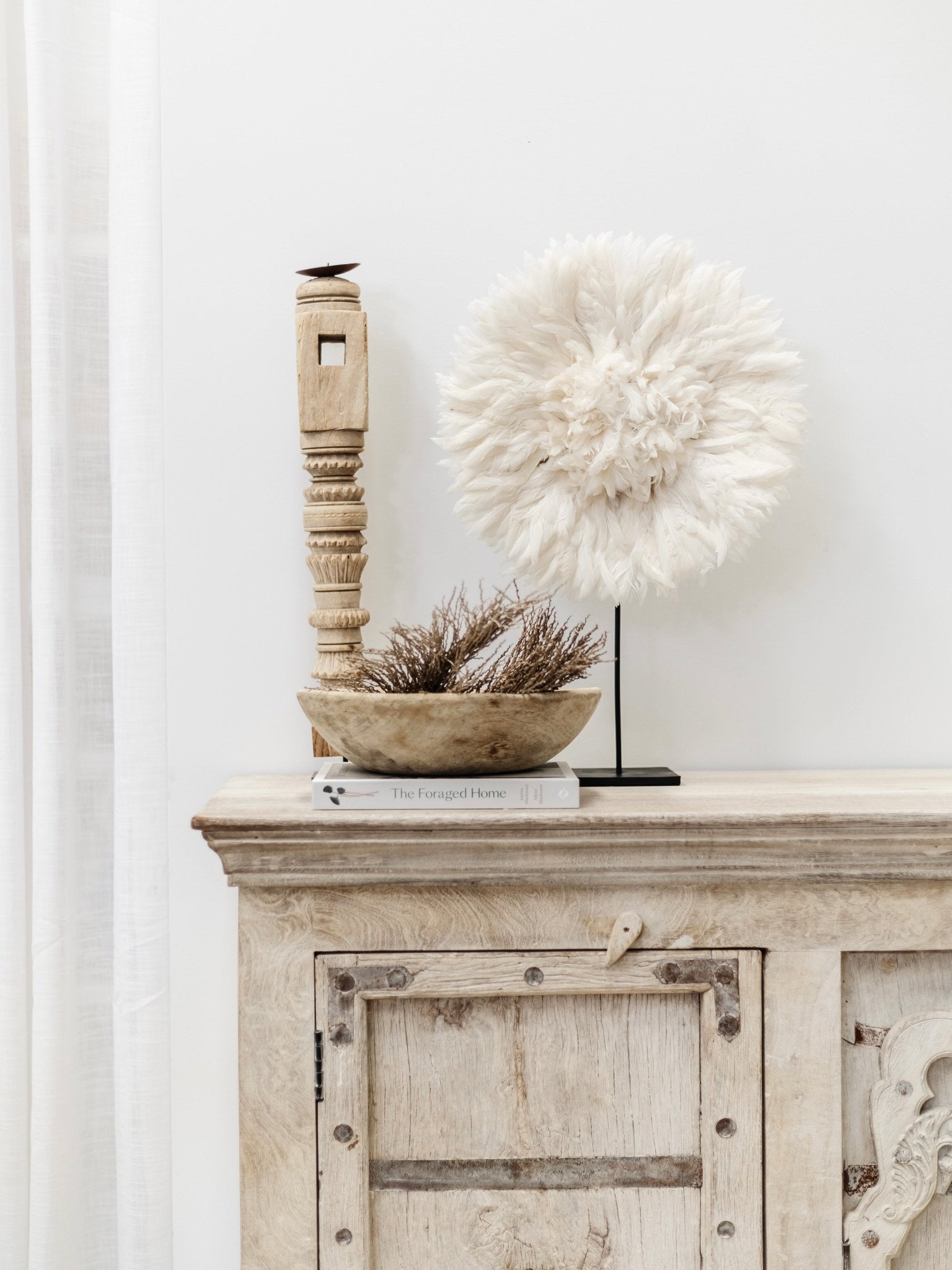 Bamileke Feather Juju & Stand - Wander & Wild Home