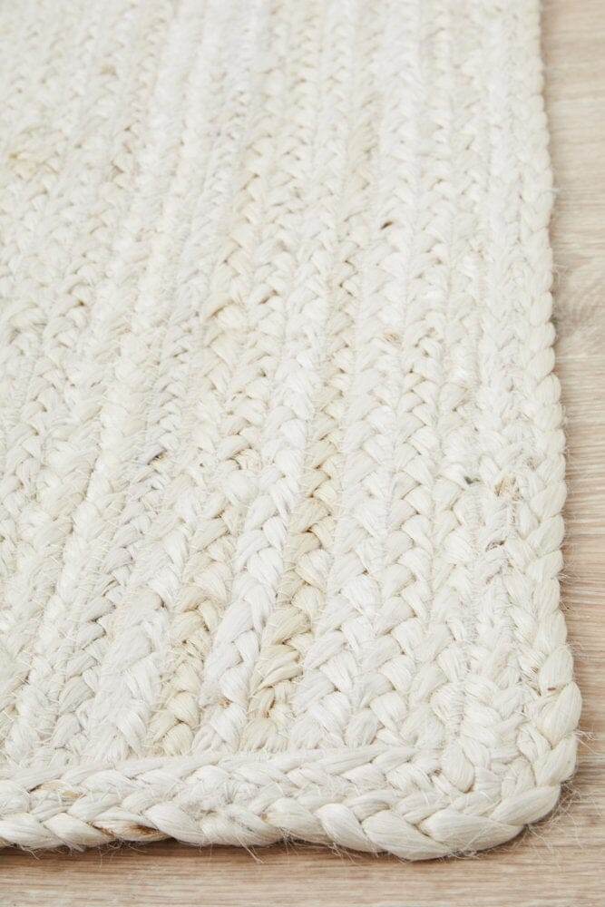 Bondi Jute Rug | White - Wander & Wild Home
