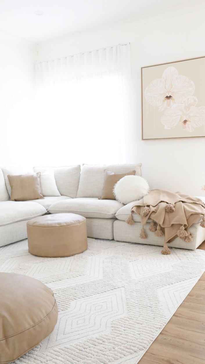 Classic Moroccan Pom Pom Throw - Caramel - Wander & Wild Home
