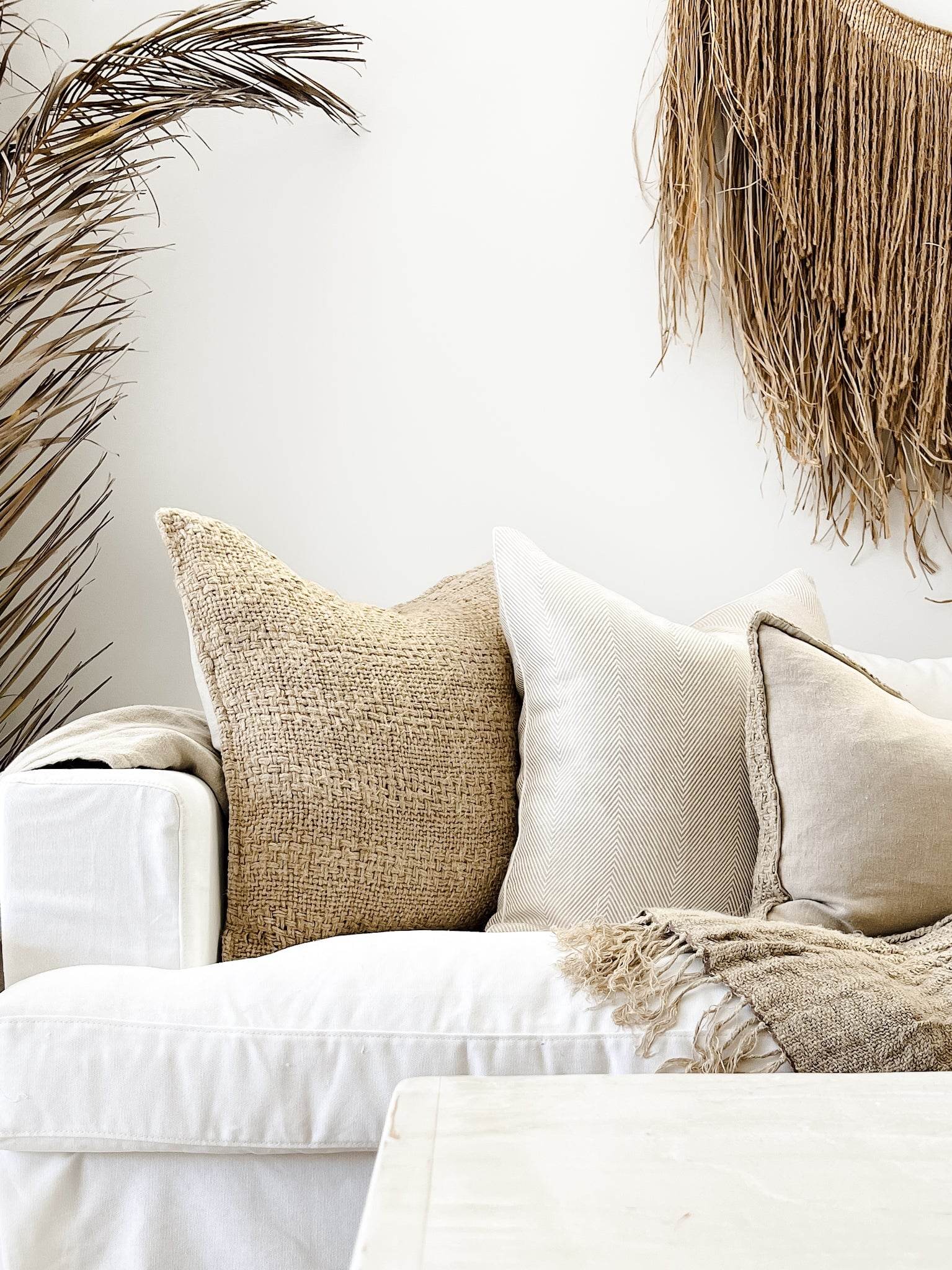 Dantè Rustic Hand-loomed Linen Cushion - Wander & Wild Home