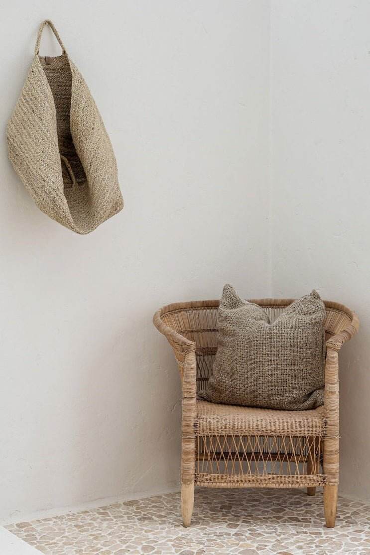 Dantè Rustic Hand-loomed Linen Cushion - Wander & Wild Home