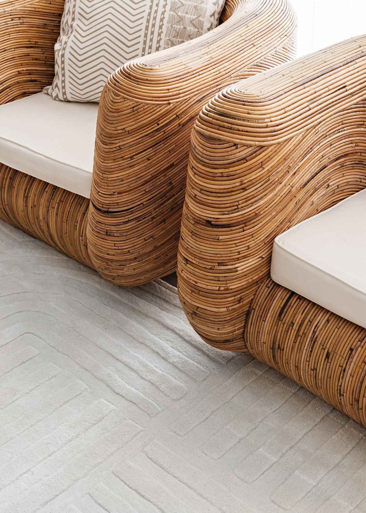 Darren Palmer Zen Rug | White - Wander & Wild Home
