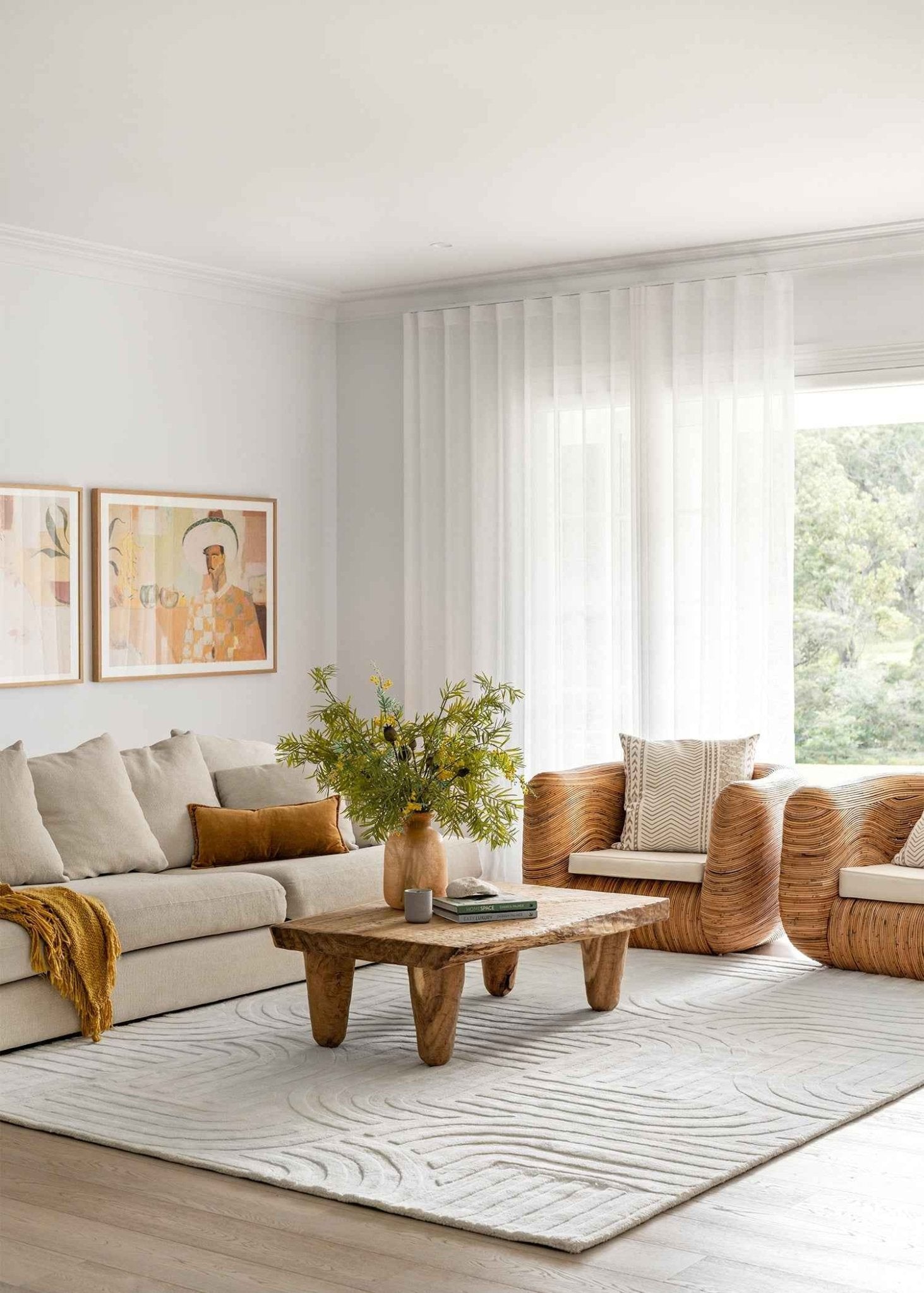 Darren Palmer Zen Rug | White - Wander & Wild Home