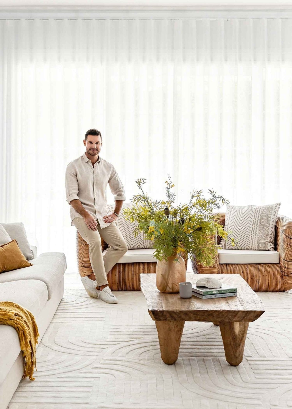 Darren Palmer Zen Rug | White - Wander & Wild Home
