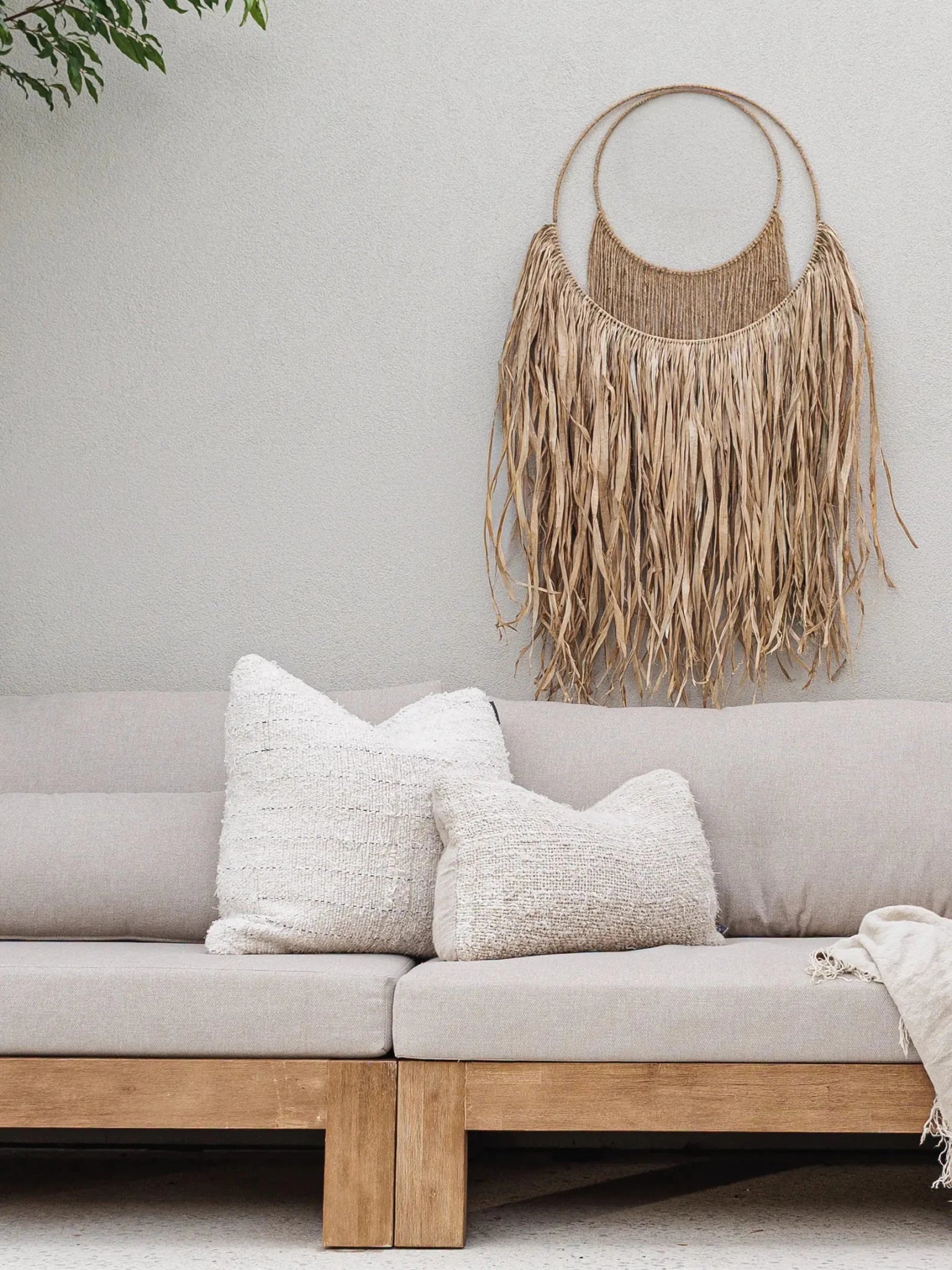 Eden | Raffia & Jute Hoop Wall Hanging - Wander & Wild Home