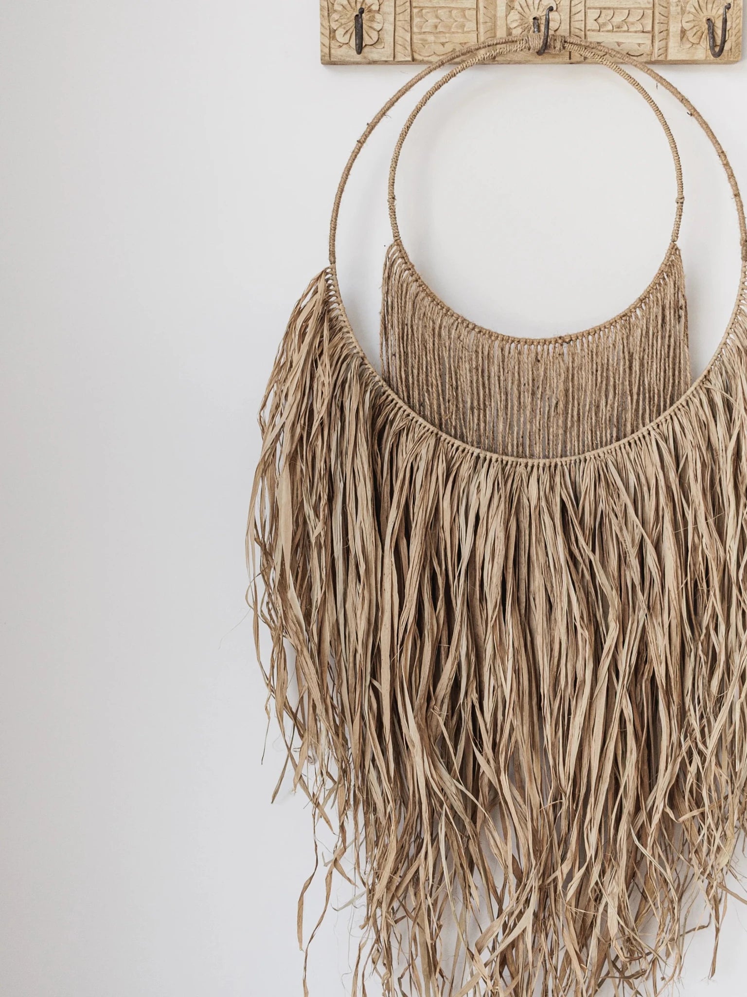 Eden | Raffia & Jute Hoop Wall Hanging - Wander & Wild Home