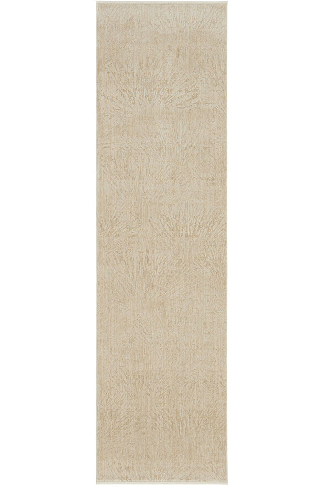 Plume Oat runner rug full design