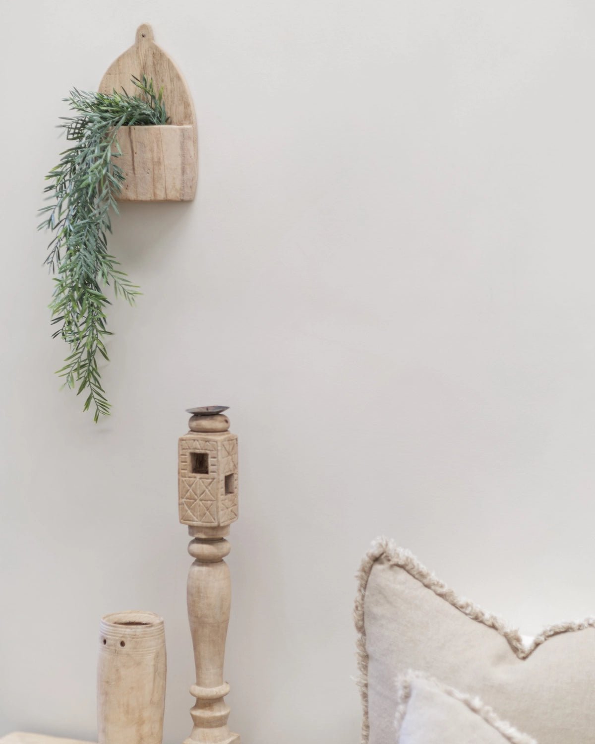 Faux Acacia Leaf Hanging Bush | 76cm - Wander & Wild Home
