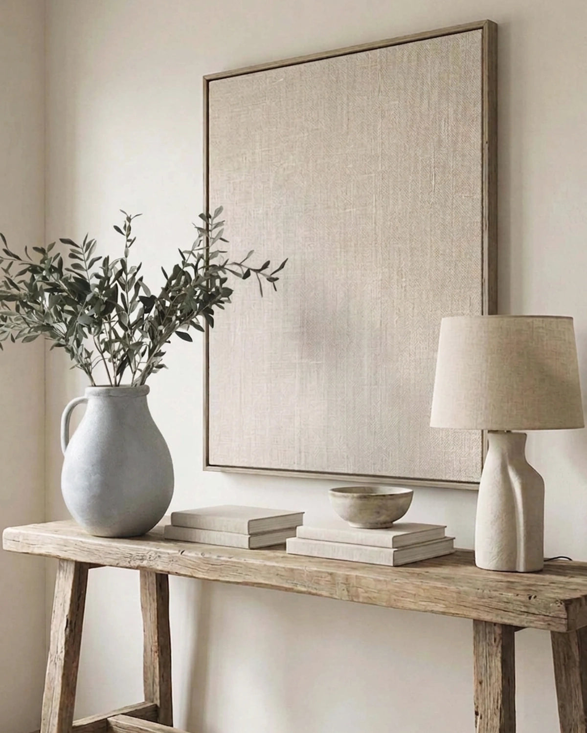 Faux Olive Leaf Spray | Grey Green 110cm