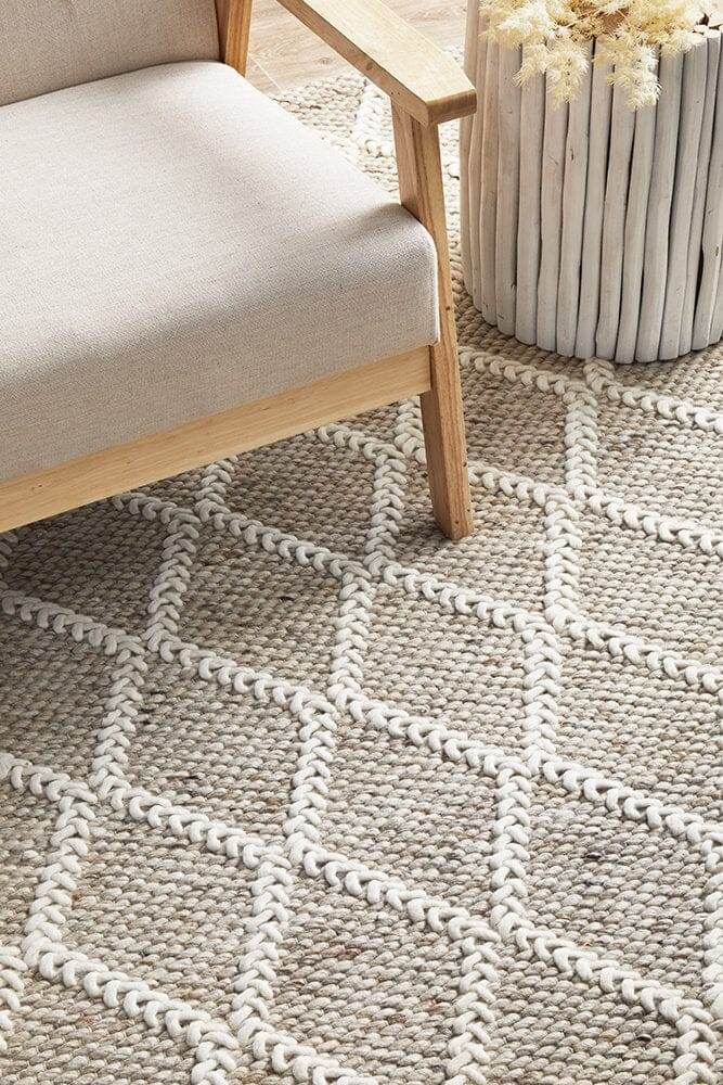 Huxley Wool Rug | Natural - Wander & Wild Home