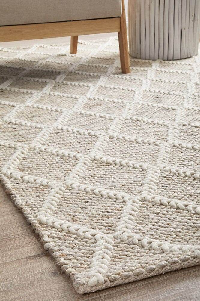 Huxley Wool Rug | Natural - Wander & Wild Home