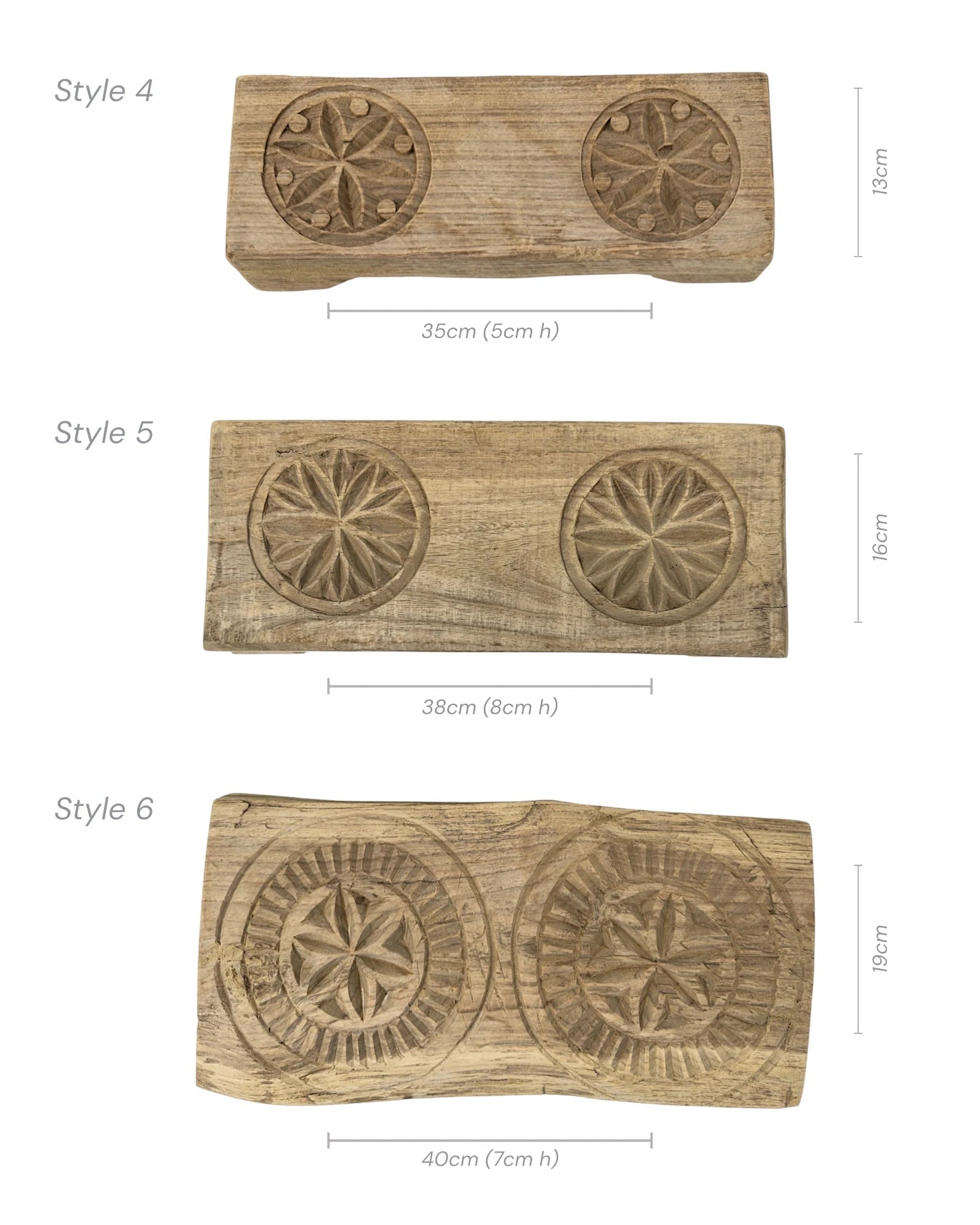 Indian Carved Chapati Bajot Board - Wander & Wild Home