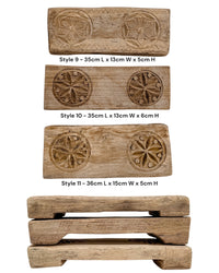 Indian Carved Chapati Bajot Board - Wander & Wild Home