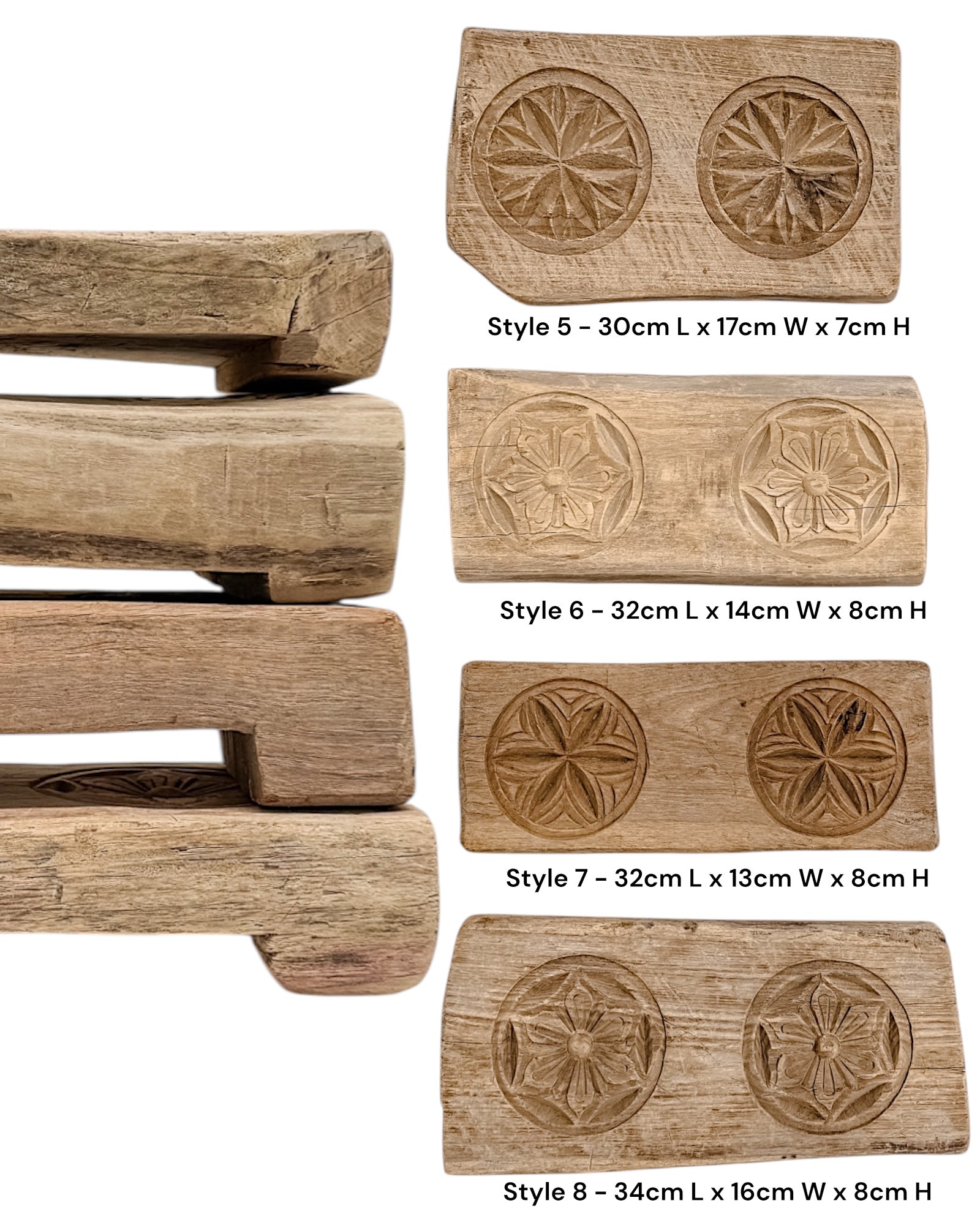 Indian Carved Chapati Bajot Board - Wander & Wild Home