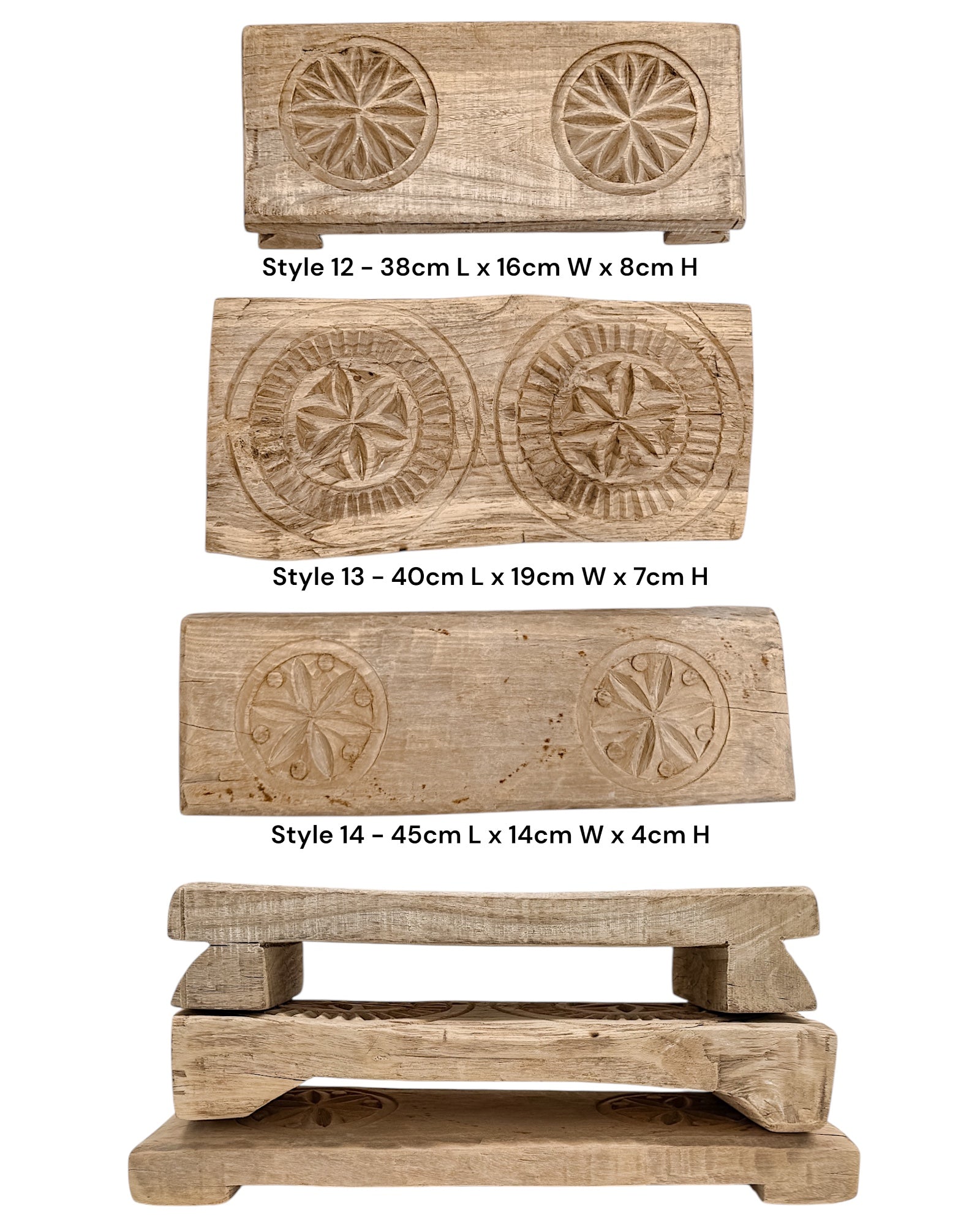 Indian Carved Chapati Bajot Board - Wander & Wild Home