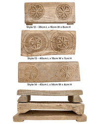 Indian Carved Chapati Bajot Board - Wander & Wild Home