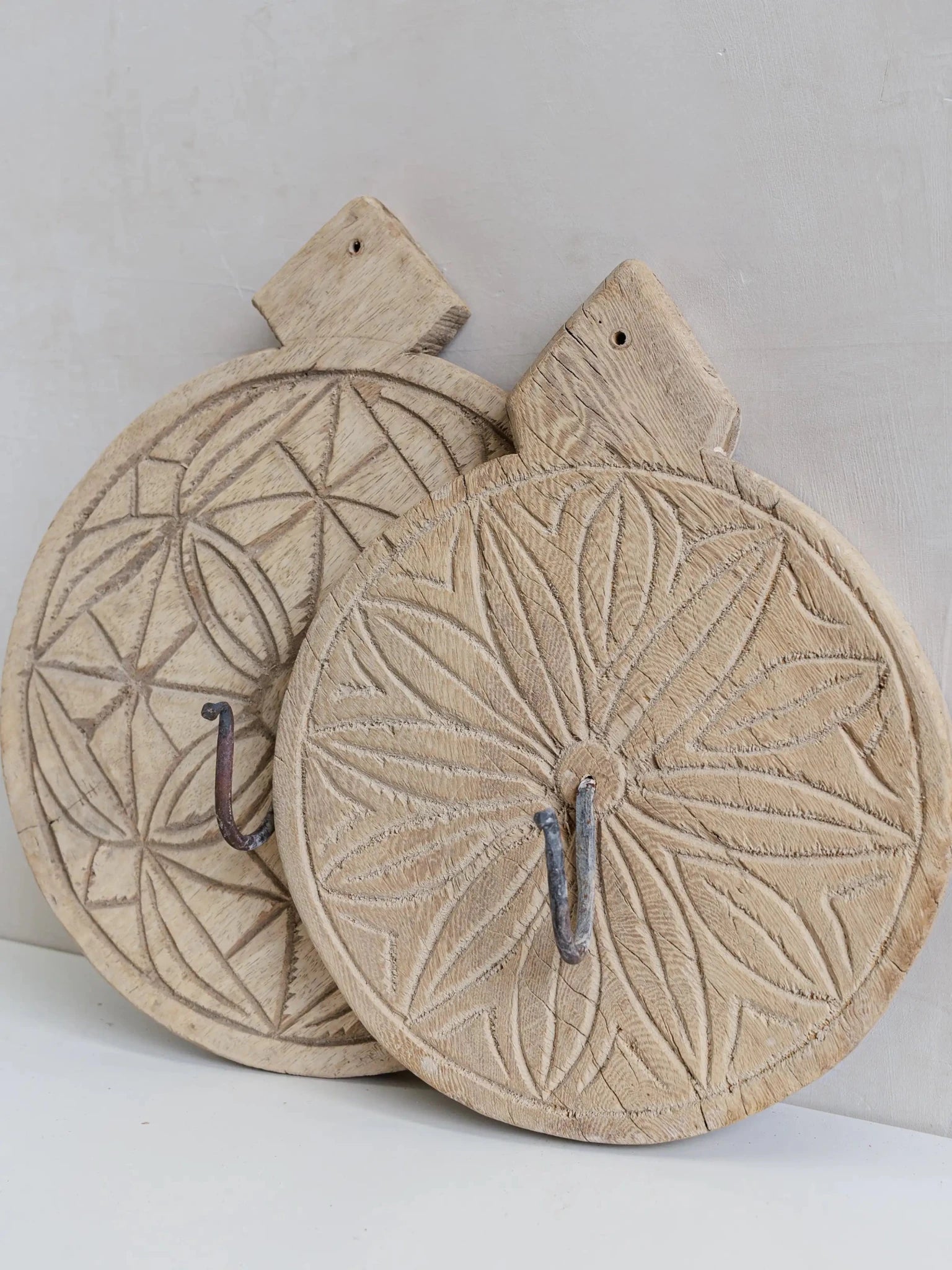 Indian Carved Single Statement Wall Hook - Large - Wander & Wild Home