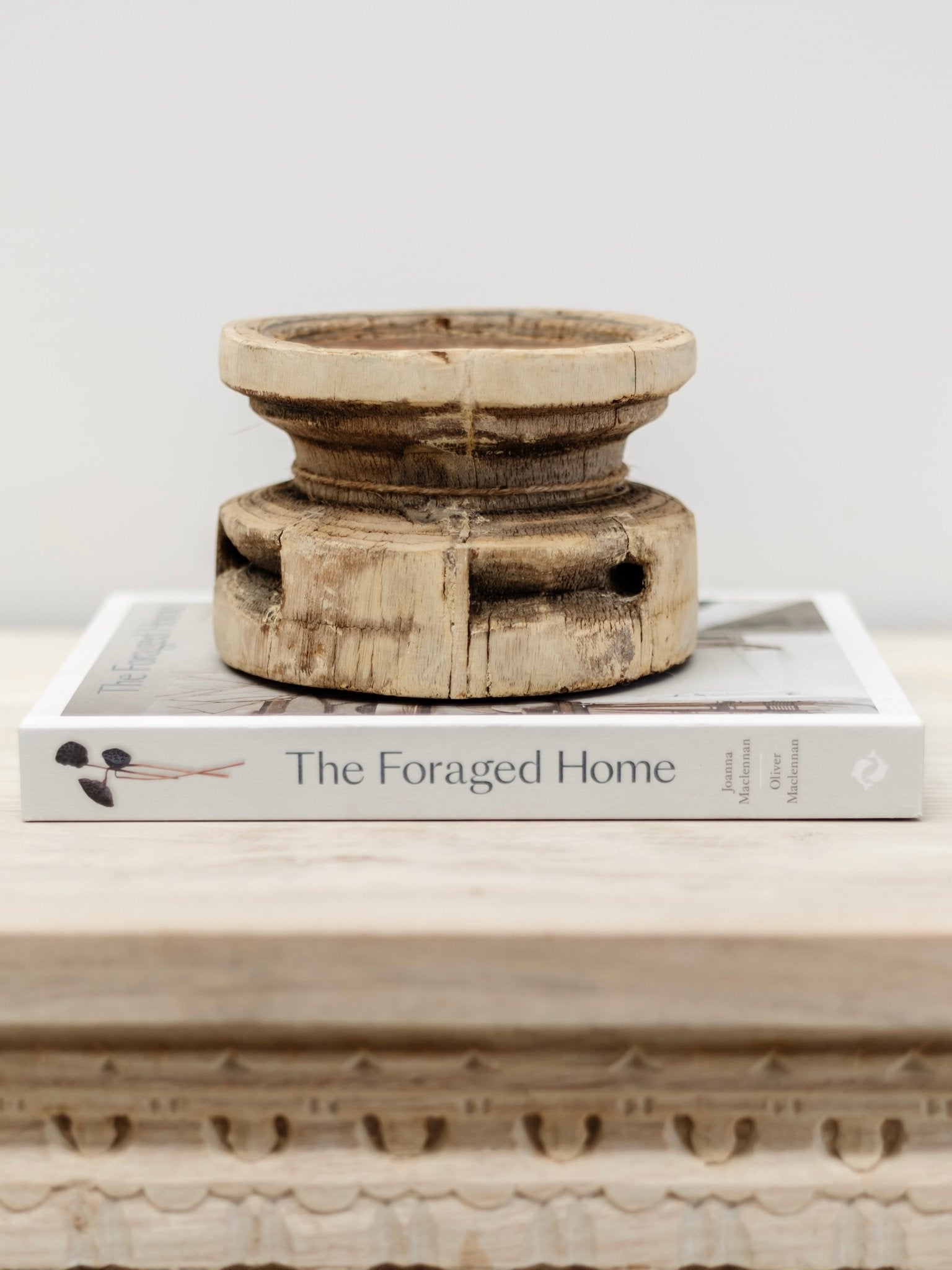 Indian Seeder Candle Stand - Round base - Wander & Wild Home