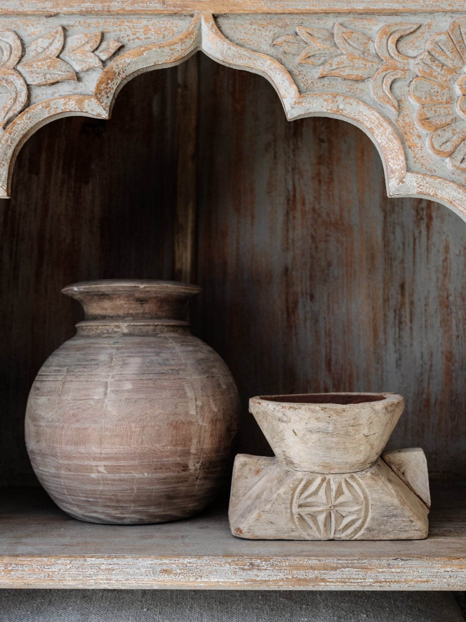 Indian Seeder Candle Stand -Square base - Wander & Wild Home