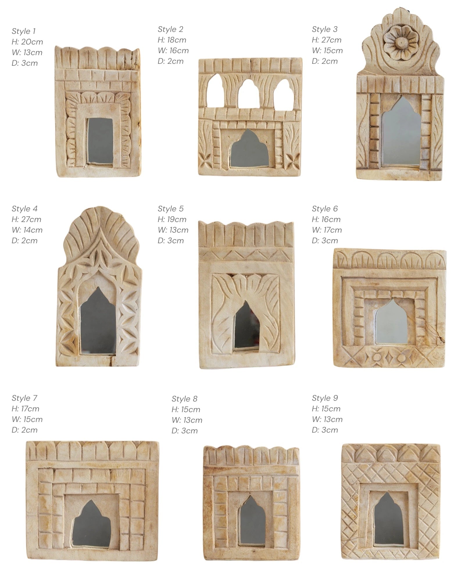 Indian Temple Mirrors - Wander & Wild Home