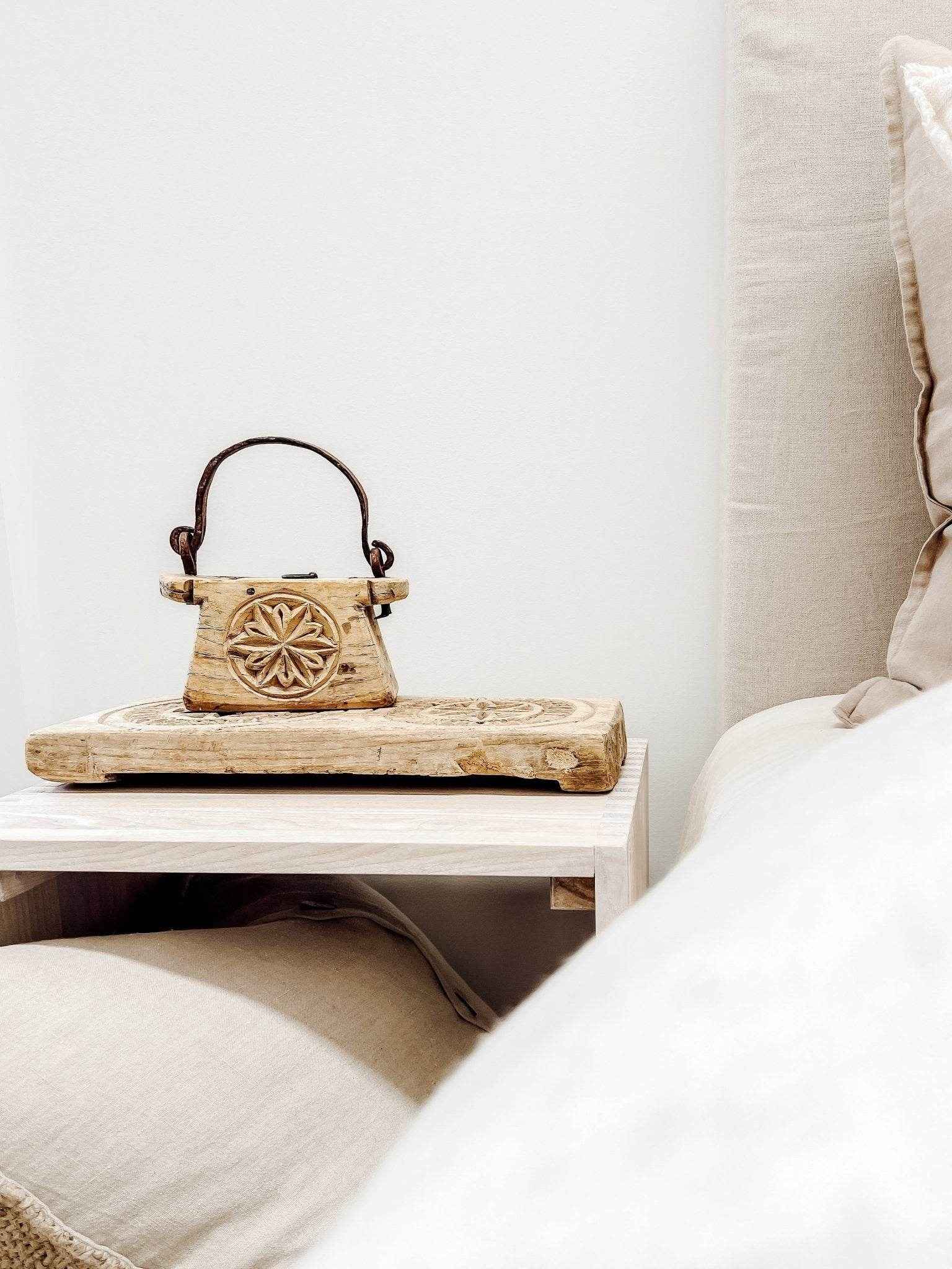 Indian Vintage Oil Pot -Natural