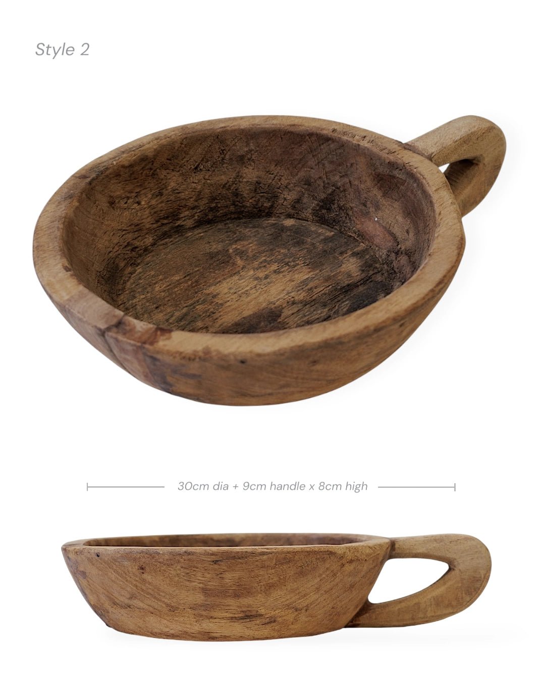 Indian Wooden Handle Bowl - Wander & Wild Home