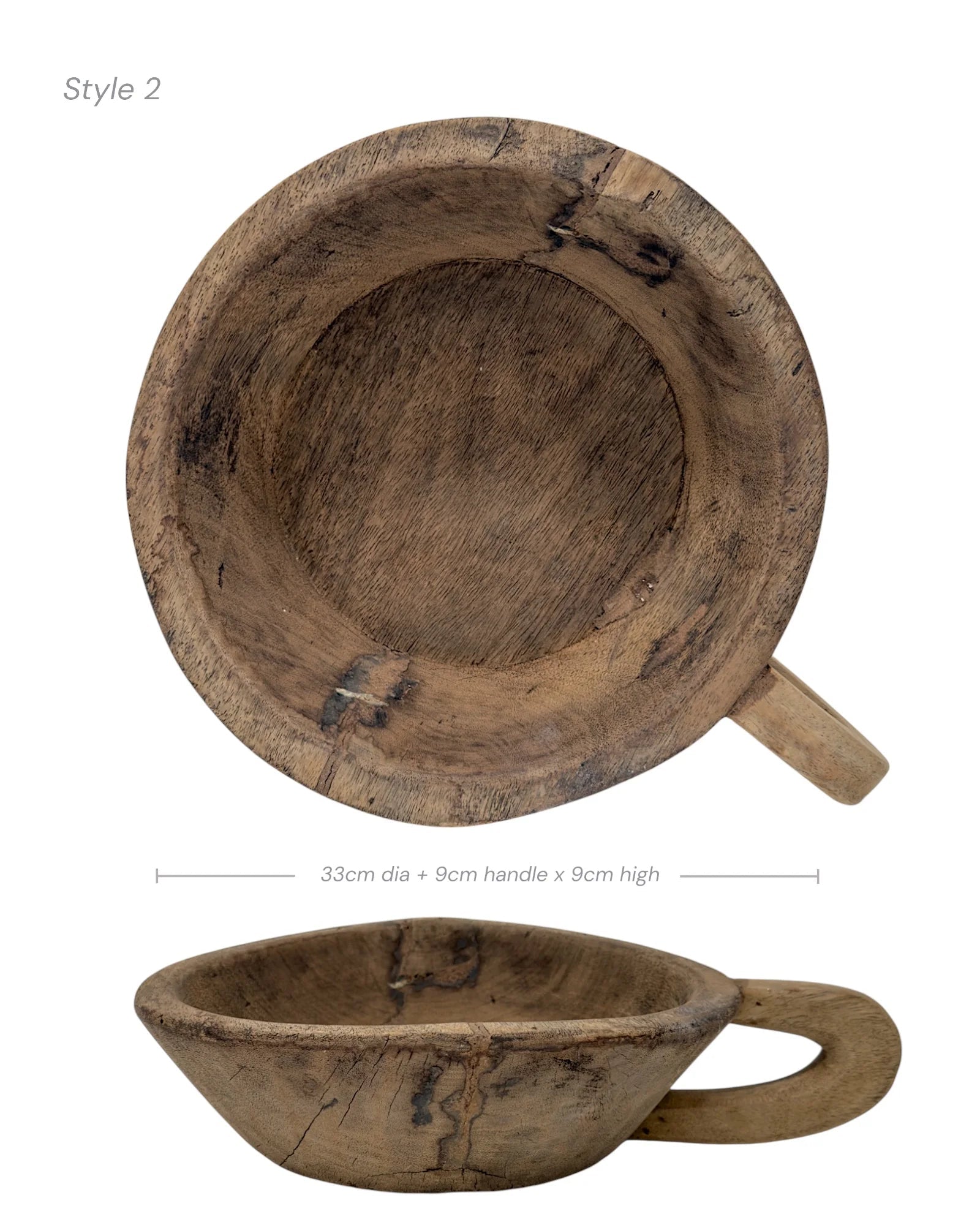 Indian Wooden Handle Bowl - Wander & Wild Home