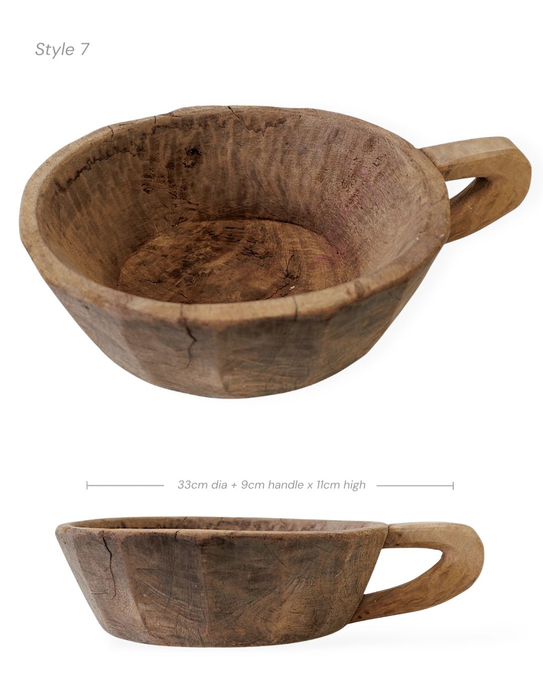Indian Wooden Handle Bowl - Wander & Wild Home