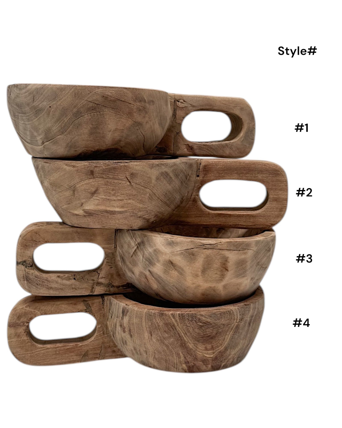 Indian Wooden Handled Display Dish - Round - Wander & Wild Home