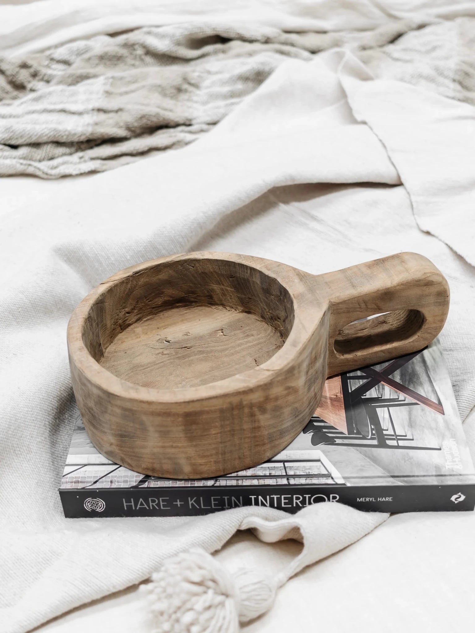 Indian Wooden Handled Display Dish - Wander & Wild Home