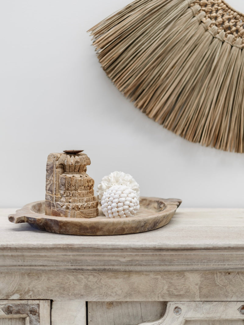 Indian Wooden Parat Plate - Wander & Wild Home