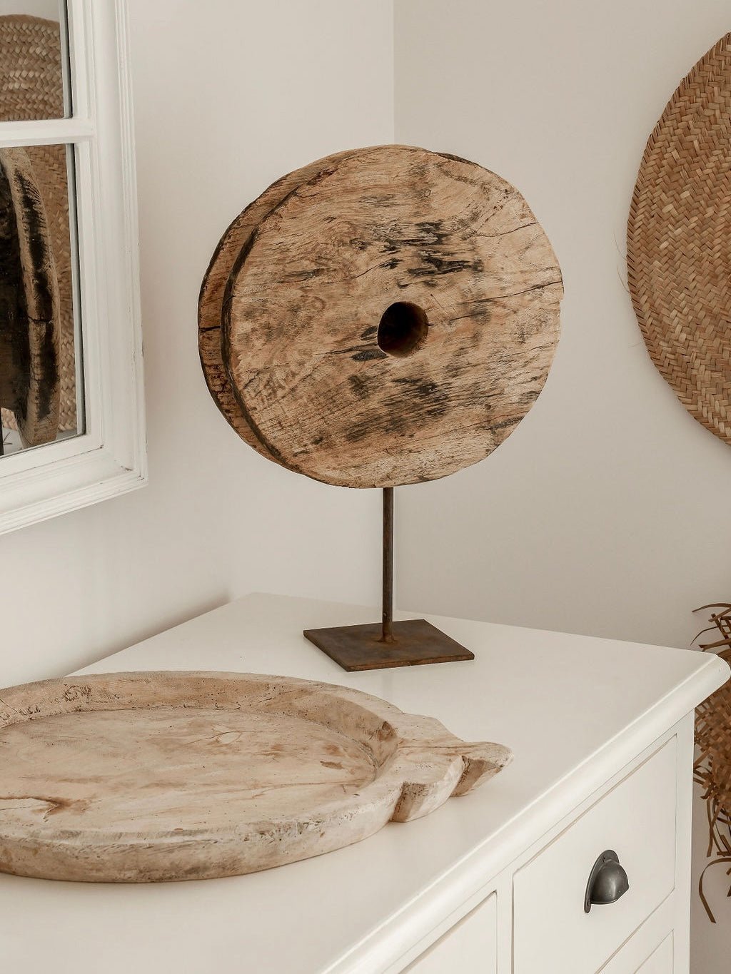 Indian Wooden Parat Plate - Wander & Wild Home