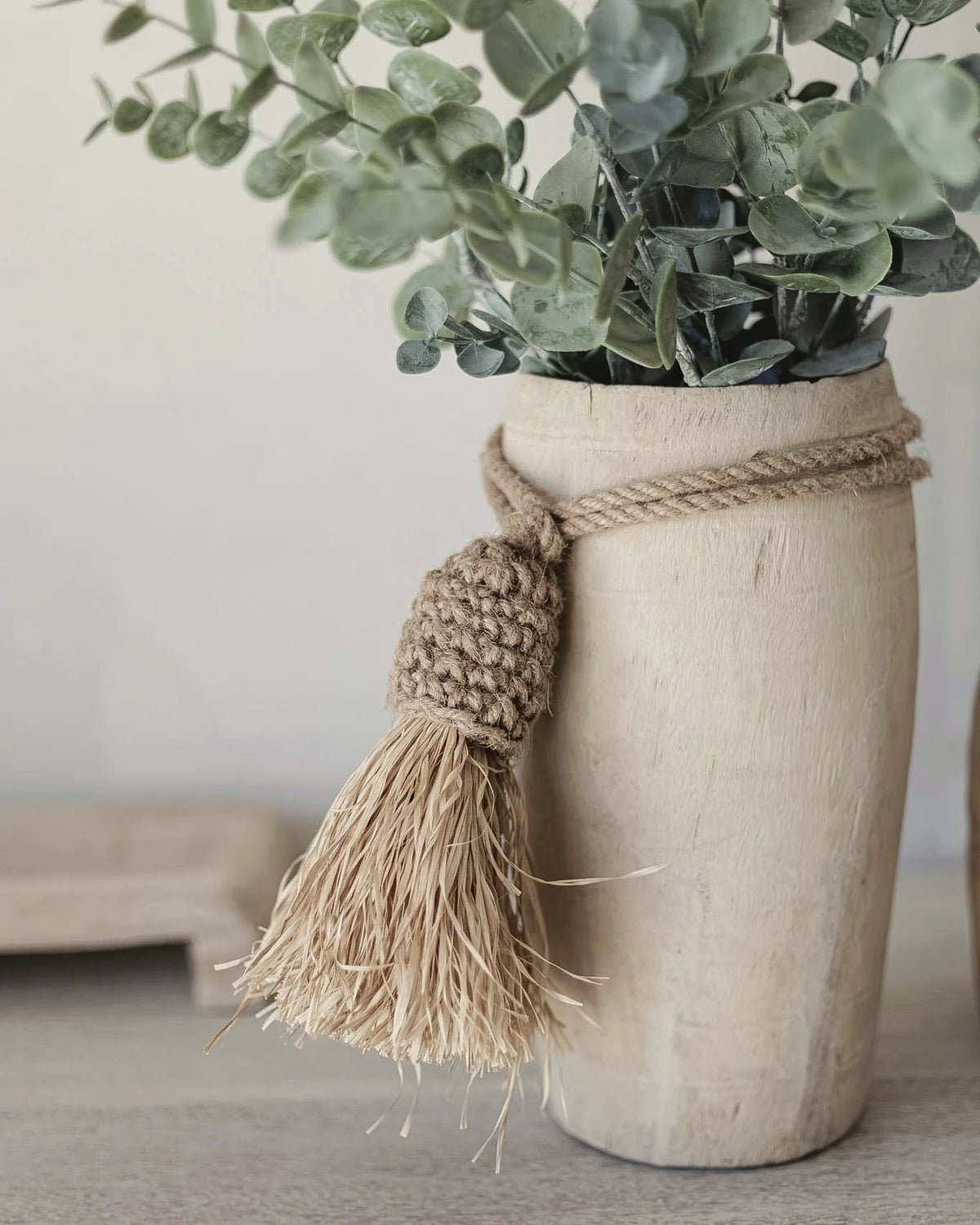 Juno | Raffia & Jute Curtain Tie Tassel - Wander & Wild Home